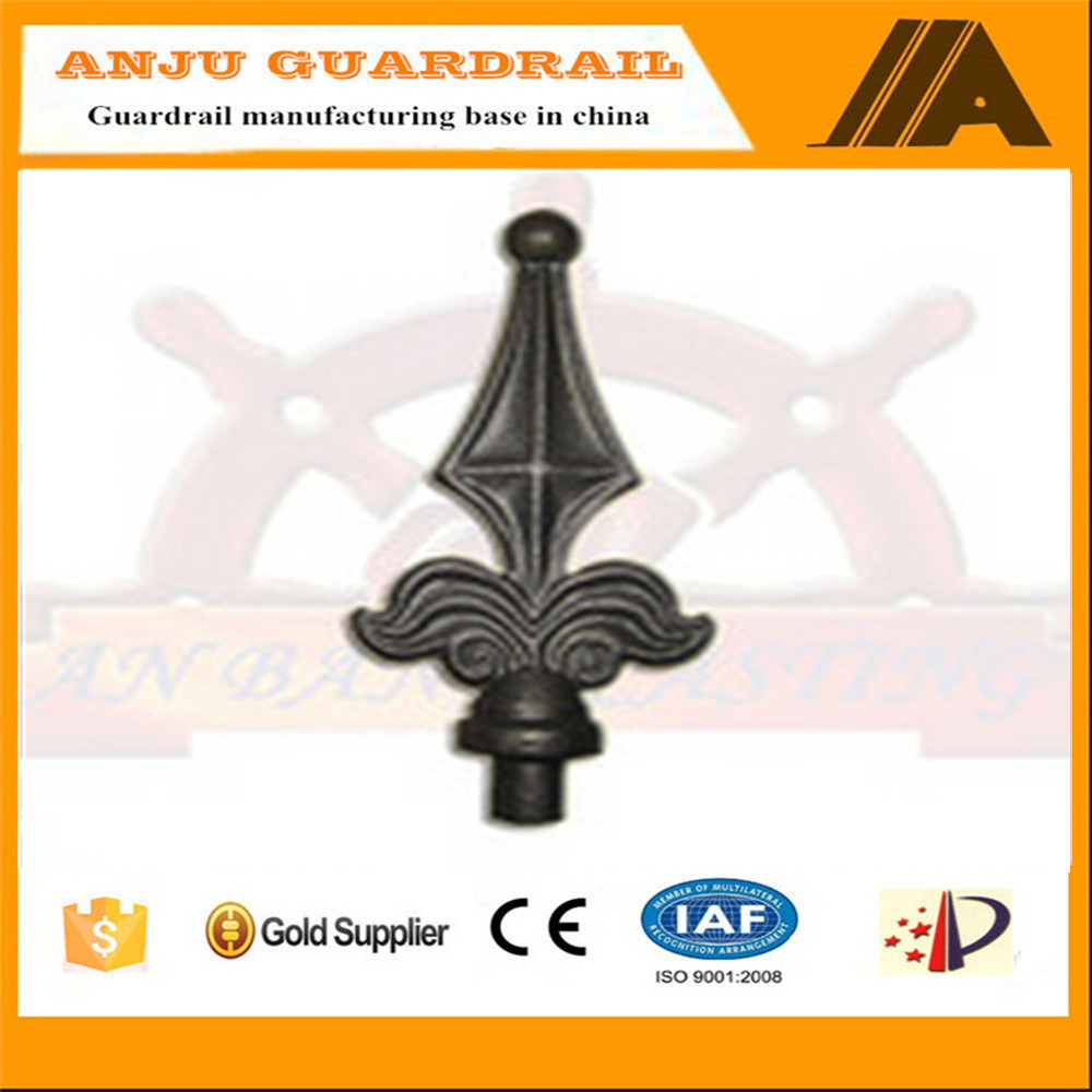 AJ-копье 012 литые безопасности декоративные ограды частей, wrought iron parts