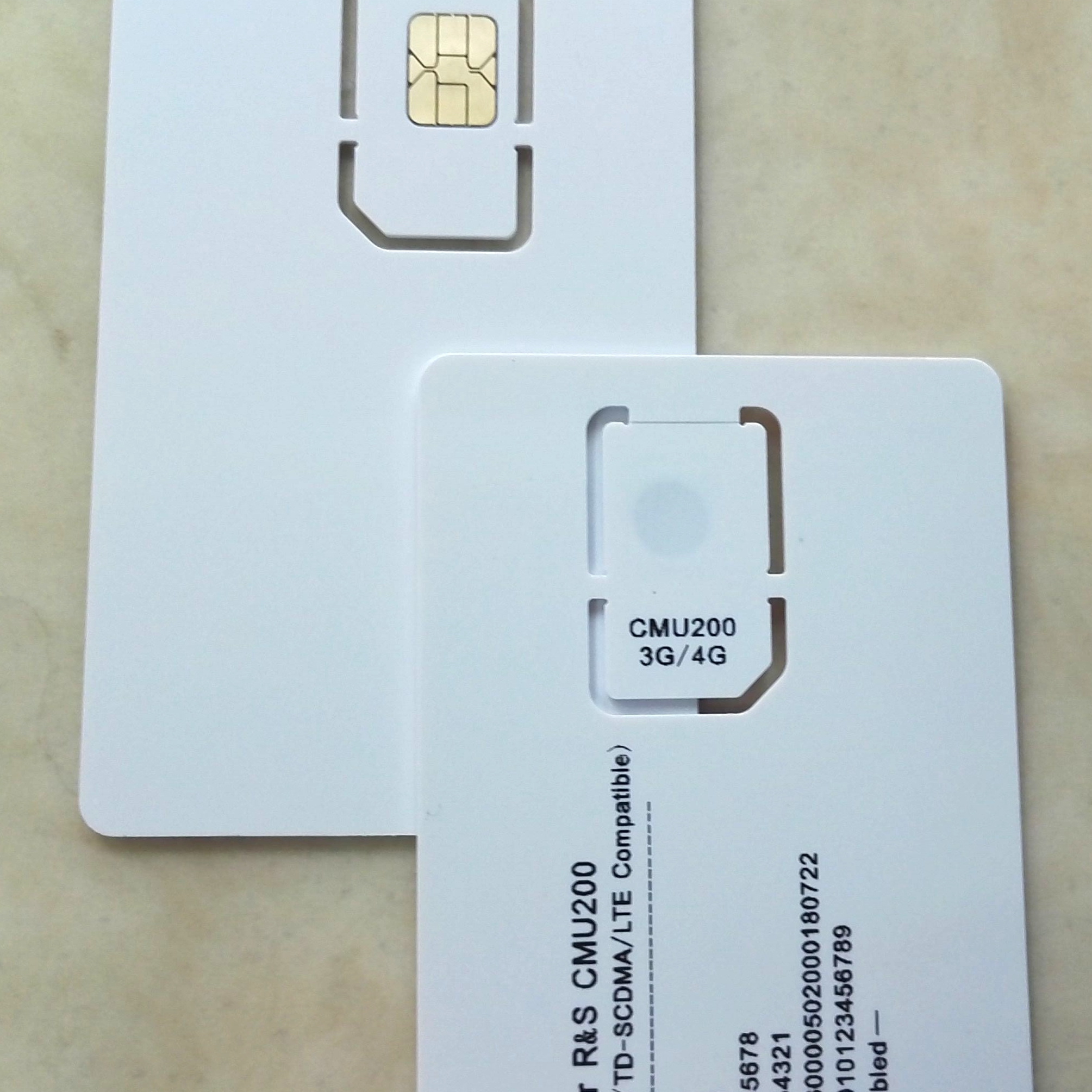 Заводская цена надежное качество Nfc sim карта 3G WCDMA тест сим-карта для мобильного телефона 3G тест-карта