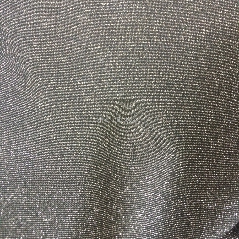 50% полиэстер и 50% Metallic Knit одинарное Джерси