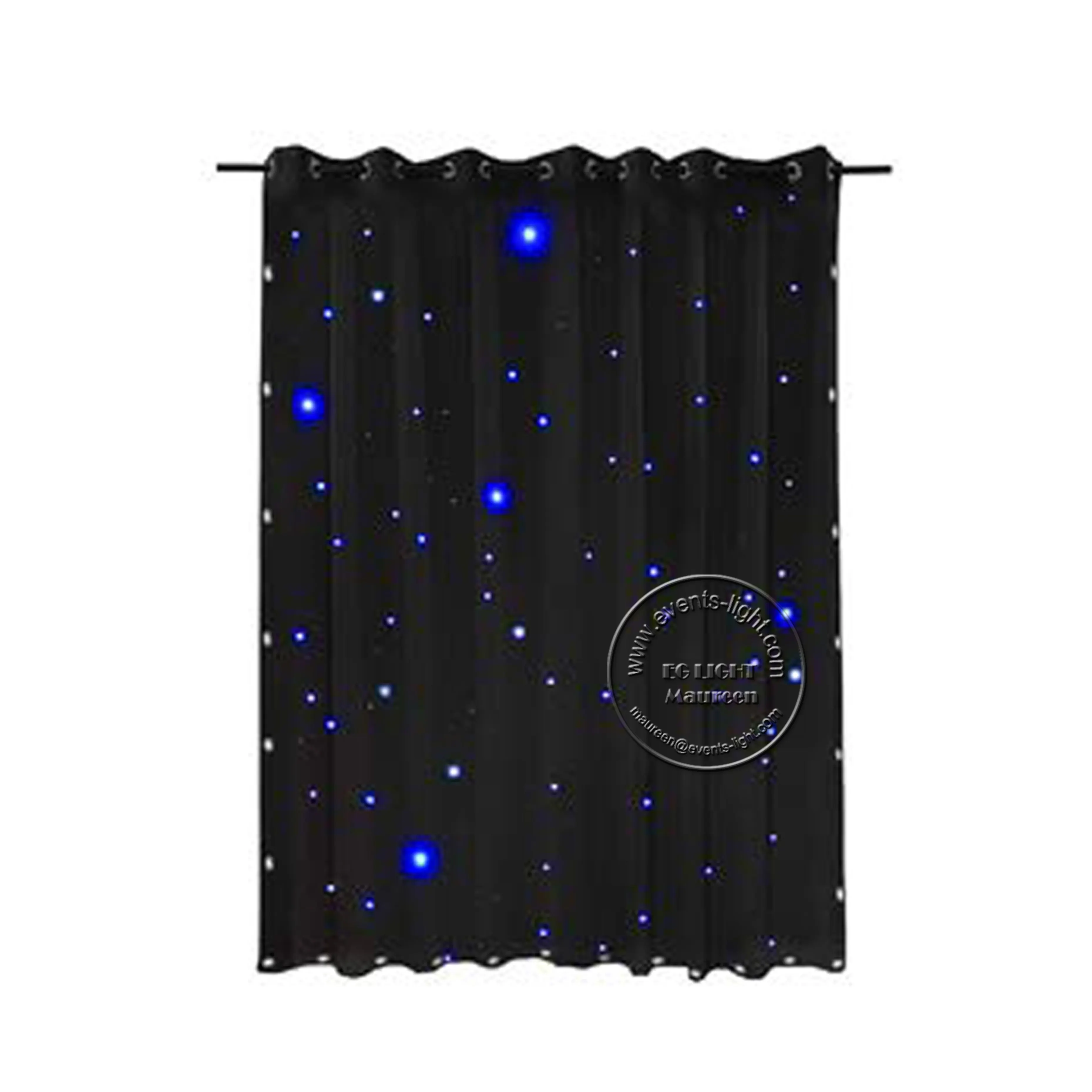 Portable LED Star Curtain Stage Backdrop Cloth For Wedding Backdrop Curtain