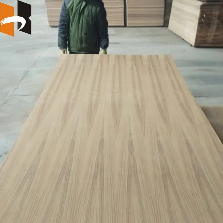 Factory Directly Sell AA Grade 4mm Straight Line Natural Teak Veneer Plywood