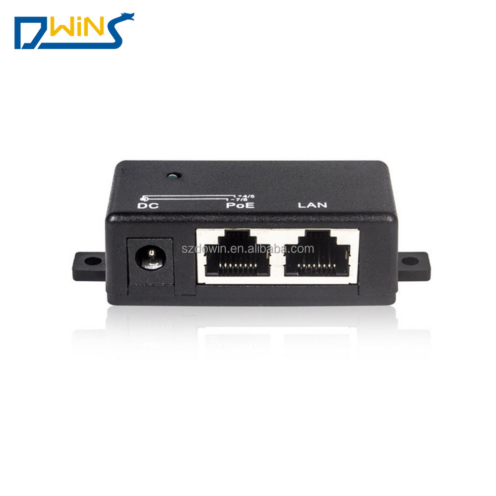 Гигабитный PoE инжектор 2 портовый коммутатор PoE 24V 48V