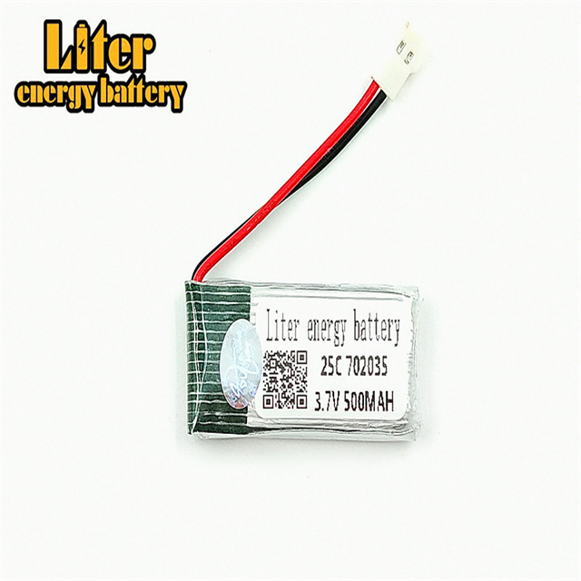 702035 3.7V 500mAh Li-ion battery Ha Bosen h107d overflew FY310B Tanco m62R remote quadrocopter 25C