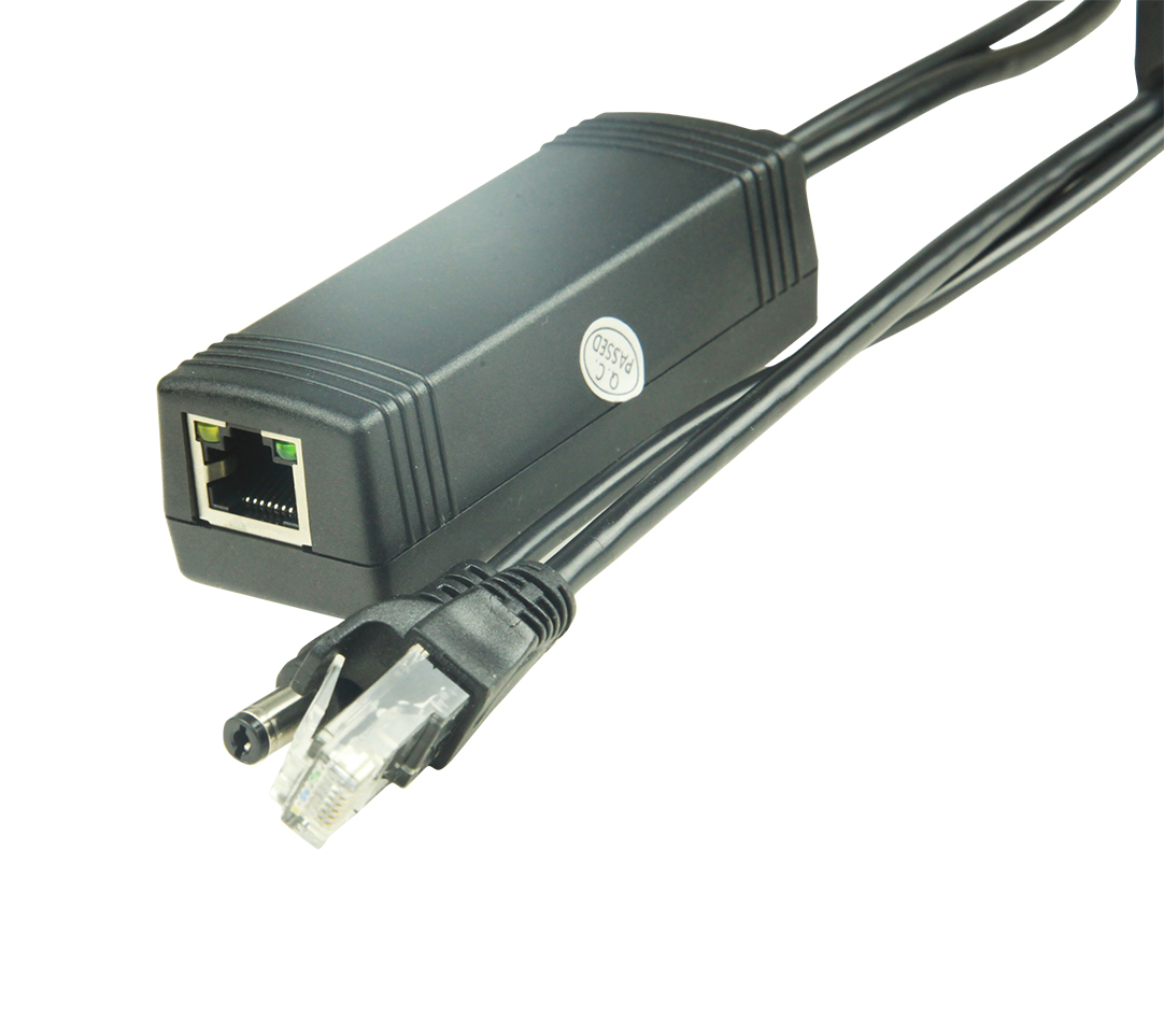 Passive Power over Ethernet PoE Adapter Injector + Splitter Kit 5V 12V 24V 48V