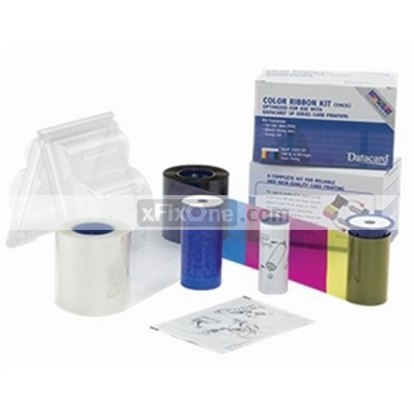 Цветная лента YMCKT для Datacard SP75, совместимая с Inkstyle 534000-003