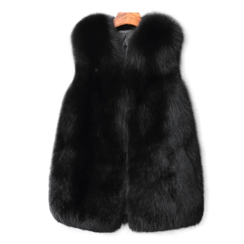 Hot sale fashion winter style elegent fox fur vest for women fur vest