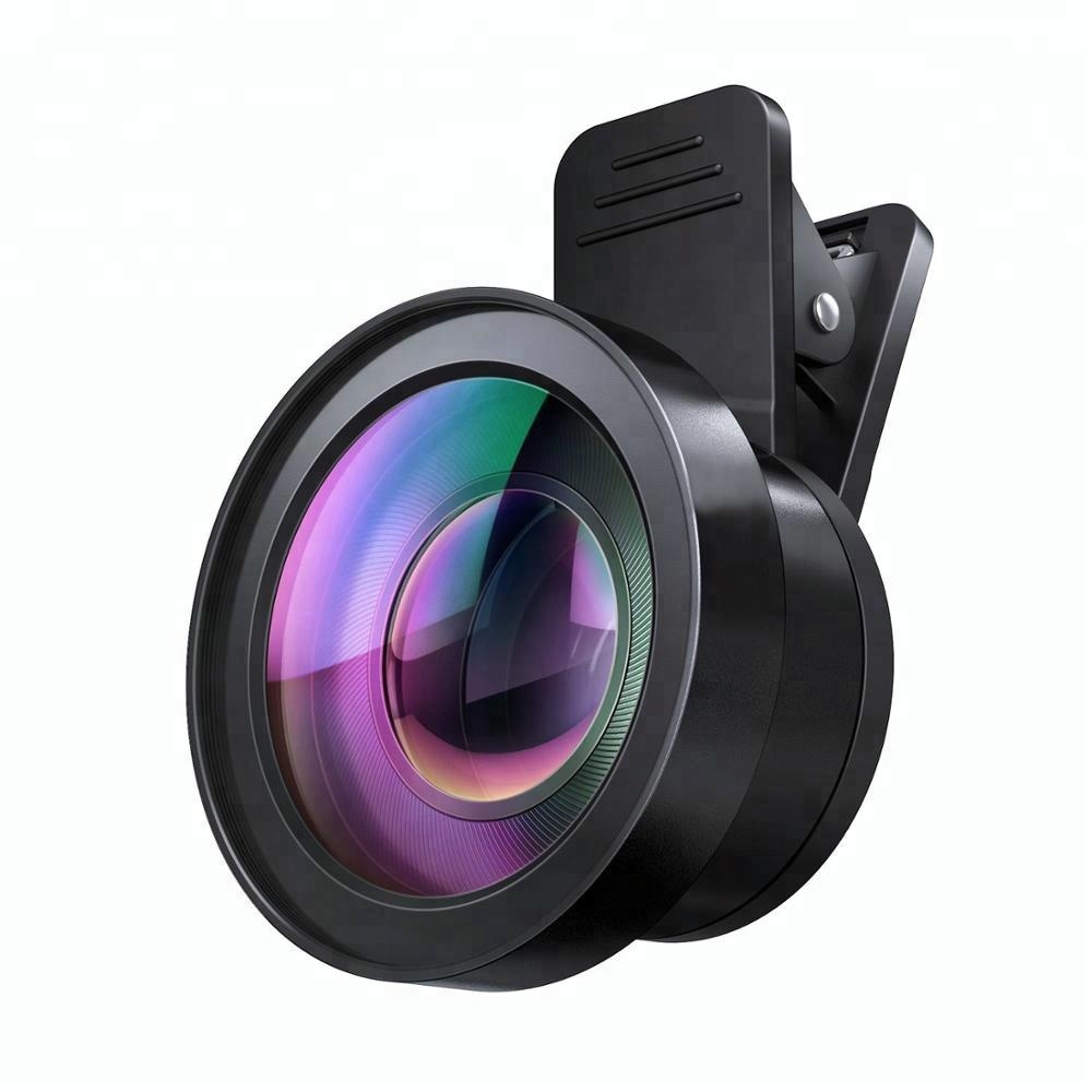 Малый объектив dslr Amazon aukey для мобильных телефонов, 0,45x широкоугольный + макрообъектив с зажимом для ipone, других смартфонов Android