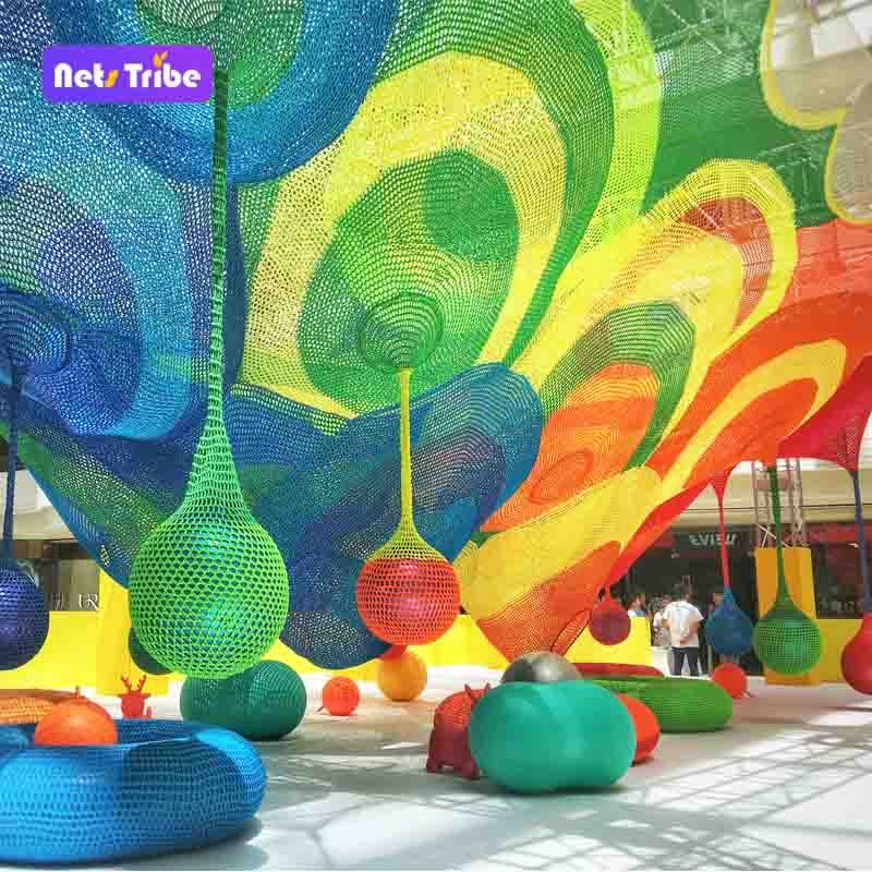 Amusement park equipment kids play ground rainbow net other amusement park products