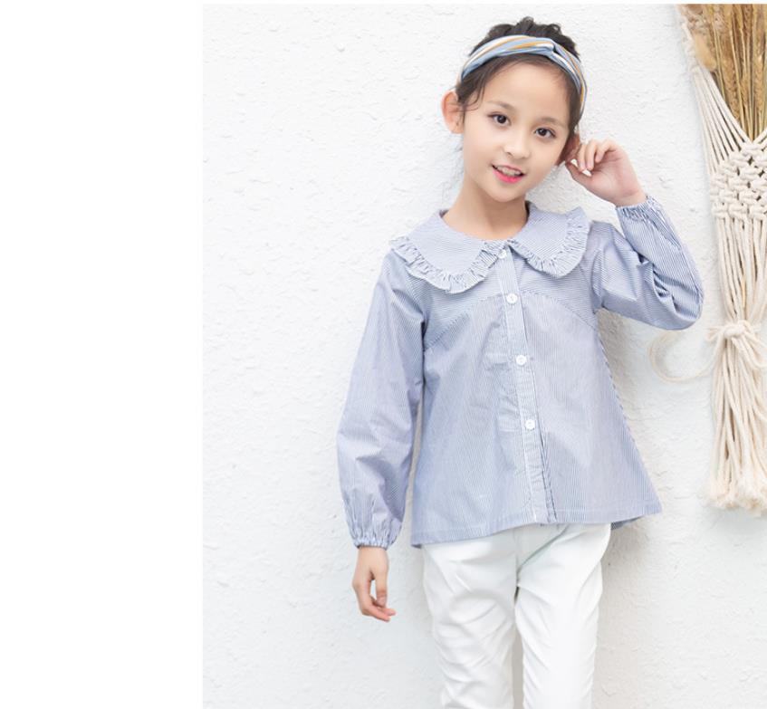 Hot Sale Cute Modern Children Stripe Shirt Fashion For Girl Blouse