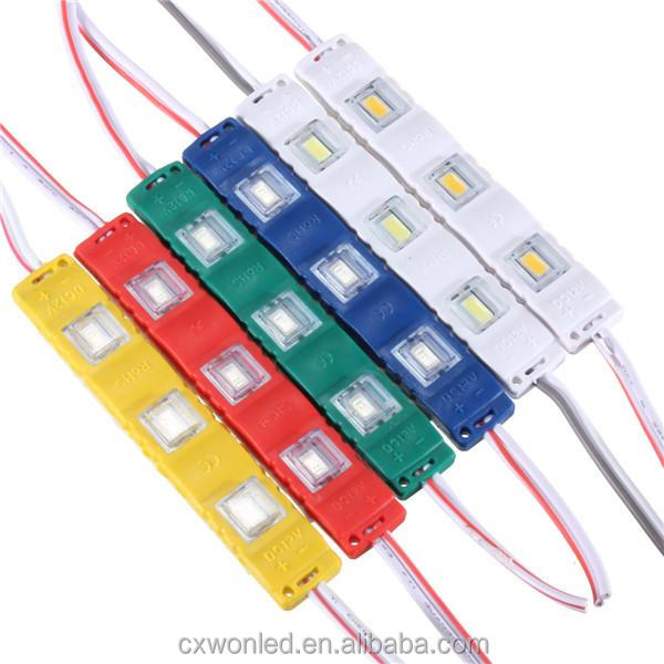 SMD5730 светодиодная подсветка R G B Y P WW W ip65 Водонепроницаемый 3 светодиода светодиодный модуль 12 В для рекламы