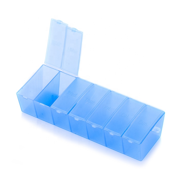 Портативный большой 7 отсек pill box Логотип pill Организатор box