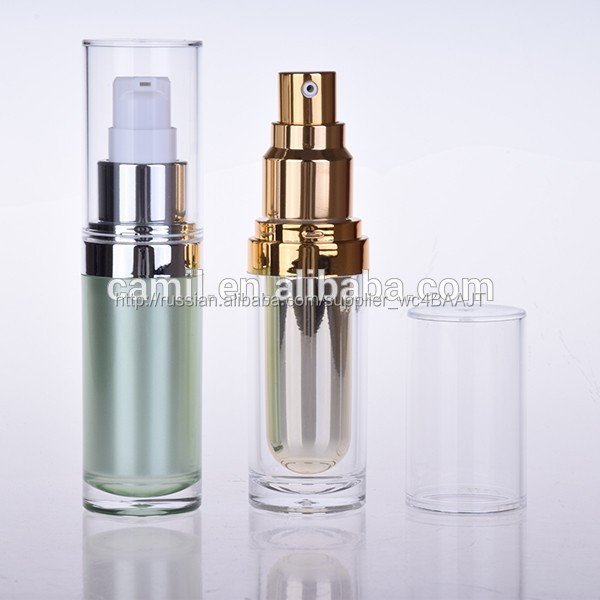 круглый форме золота 30ml 50ml насос распылитель для косметики
