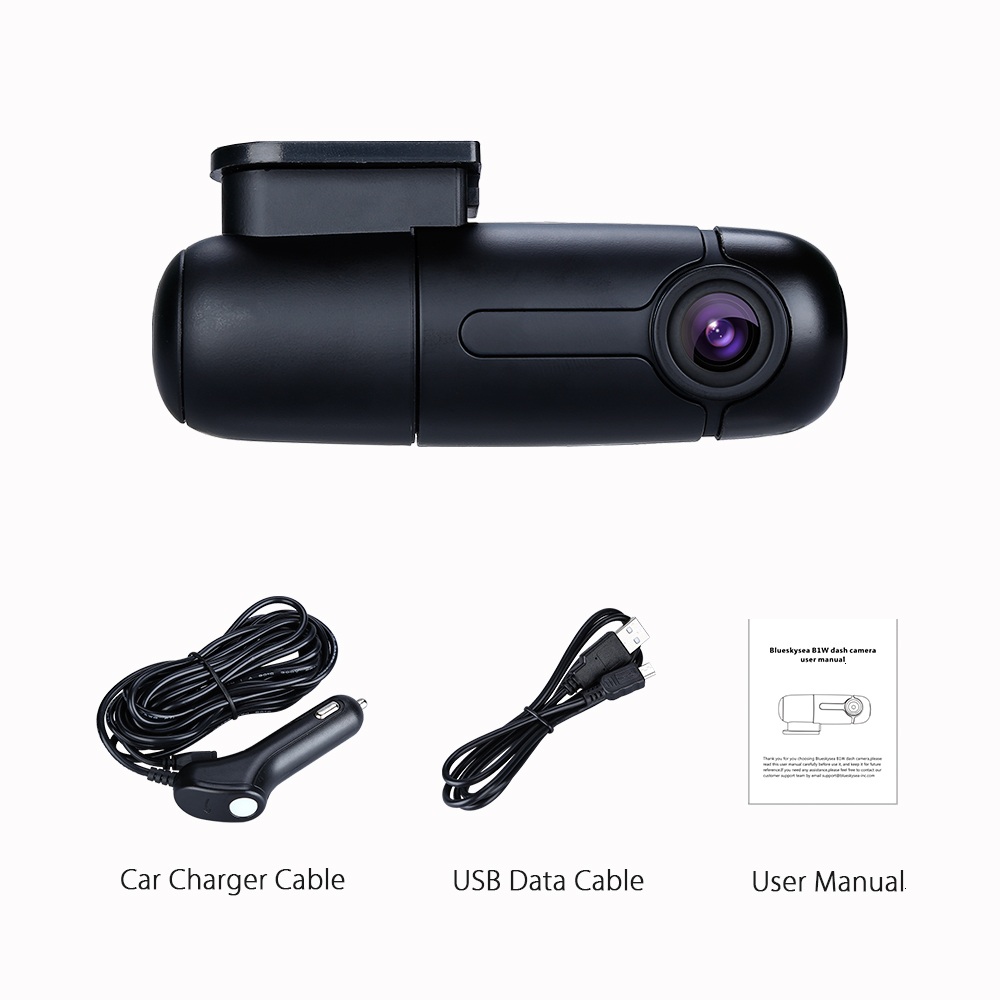 Blueskysea B1W HD 1080 P Мини Wi-Fi без осыпи Автомобильная камера видеорегистратор Dashcam автомобиля монитор с 360 градусов угол поворота Автомобильный видеорегистратор
