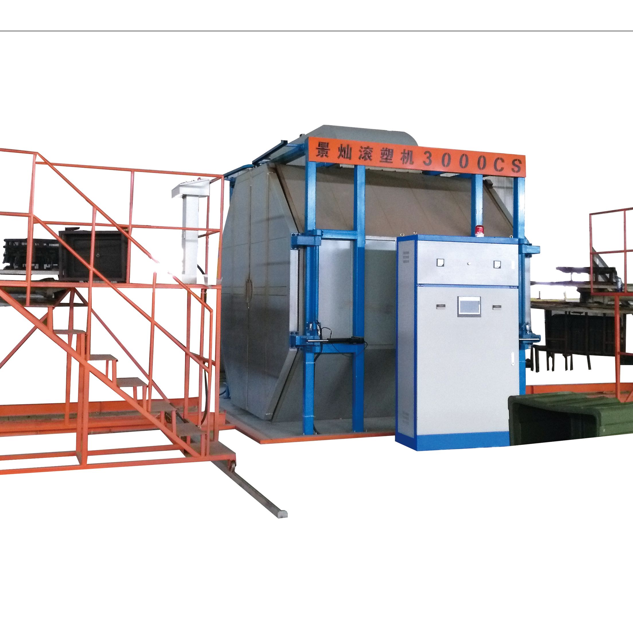 Два оружия шаттл rotomolding машина Новый bi axial ротационная формовочная машина