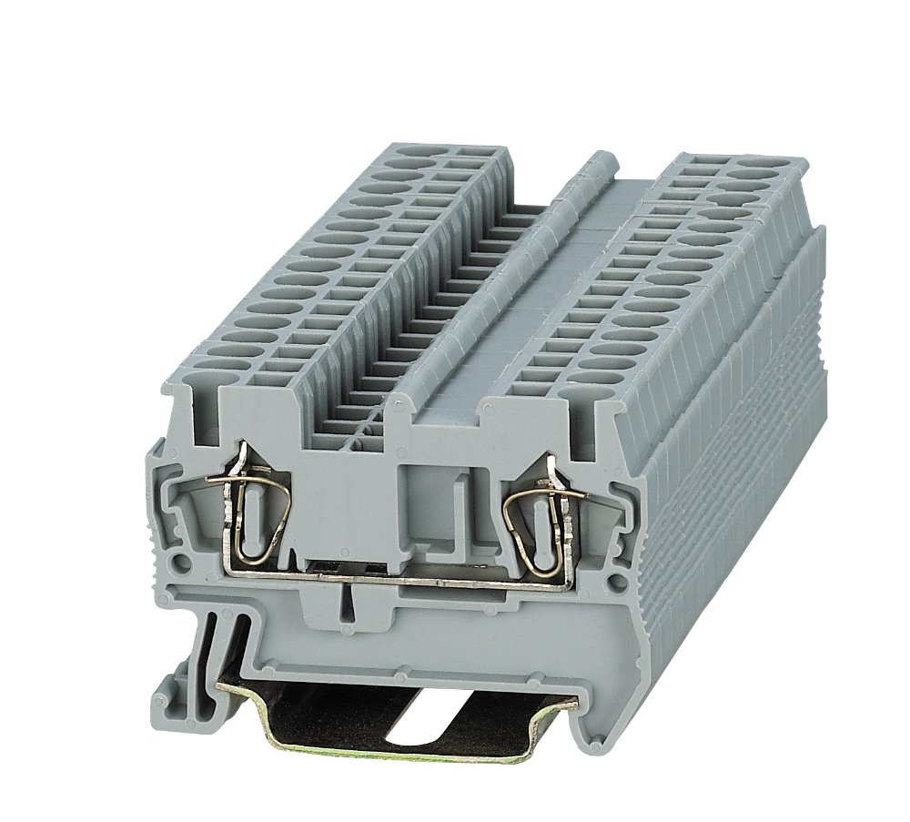 ST3-2.5 Весна Din Rail клеммной колодки Электрический медный соединитель Феникс безвинтовое