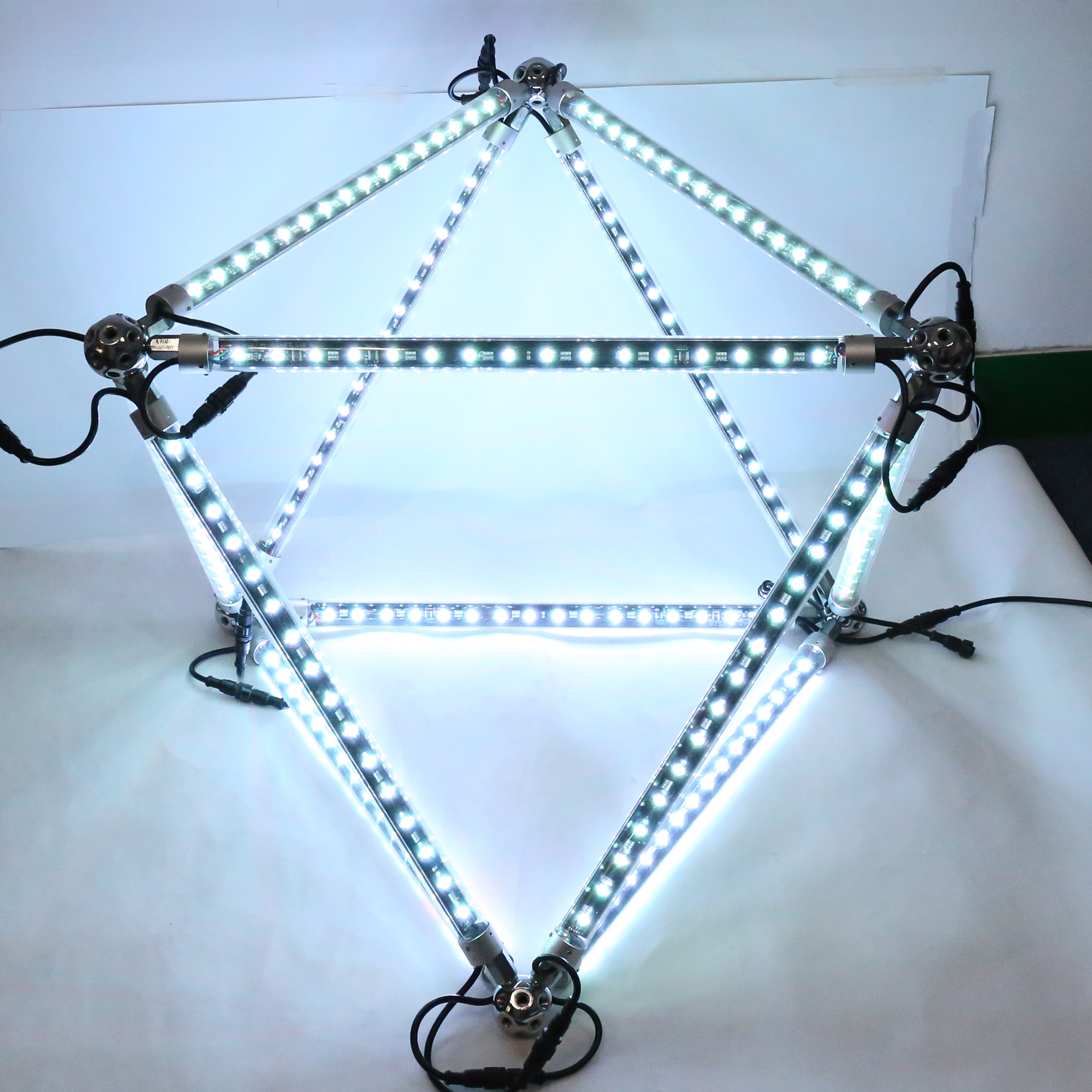 DMX512 RGB SMD5050 360 градусов Вертикальная светодиодная метеоритная трубка Dmx DC 12V уличный фонарь