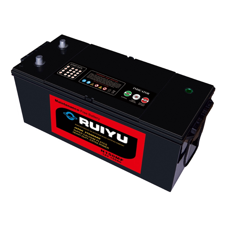 Высокое качество корейский 12v 150A не требующий технического обслуживания heavy duty б/у автомобильного аккумулятора