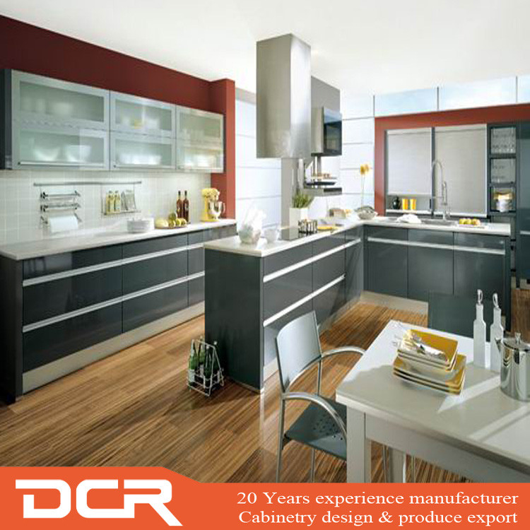 E1 класс один Лидер продаж нет второй стороны high gloss акриловые кухонные шкафы двери