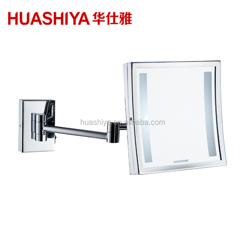 HSY1020 Led свет настенное крепление увеличительное зеркало для бритья с 3 линиями матовая в зеркале