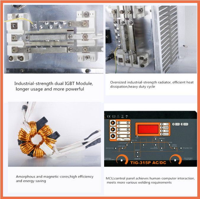 TIG-315PAC/DC igbt Инвертор ac dc tig сварщик wsme 315