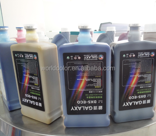 Оригинальные яркие чернила Glaxy DX5 с эко-растворителем для головок Epson DX5 / DX7