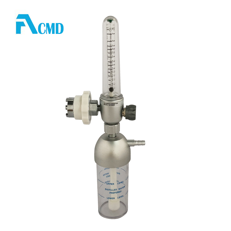 Aluminum Body Regulator Material Oxygen Flowmeter With Humidifier With Ohmeda Adaptor