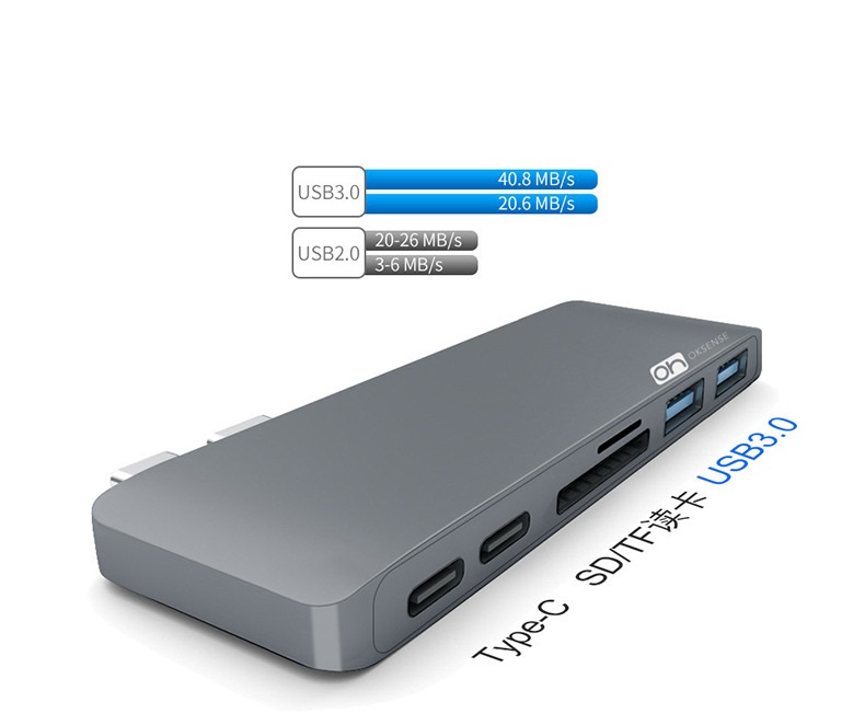 Поставляем все в одном usb c хаб кард-ридер комбо для TF карты памяти SD SIM USB 3,0 компьютерная сеть периферийных устройств type-c usb hub