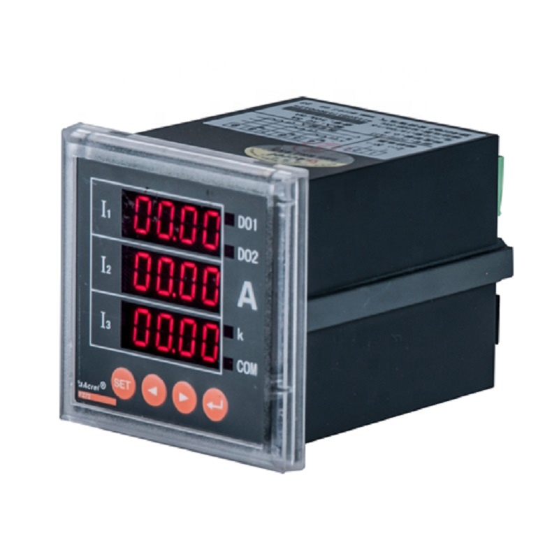 Переменный ток 5/1A вход 3-фазный rs485 modbus ток мониторы метров с 4-20ma выход