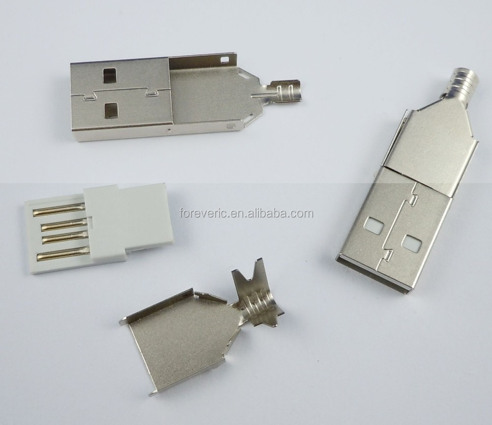 USB A штекер три типа разъем для ПК DIY