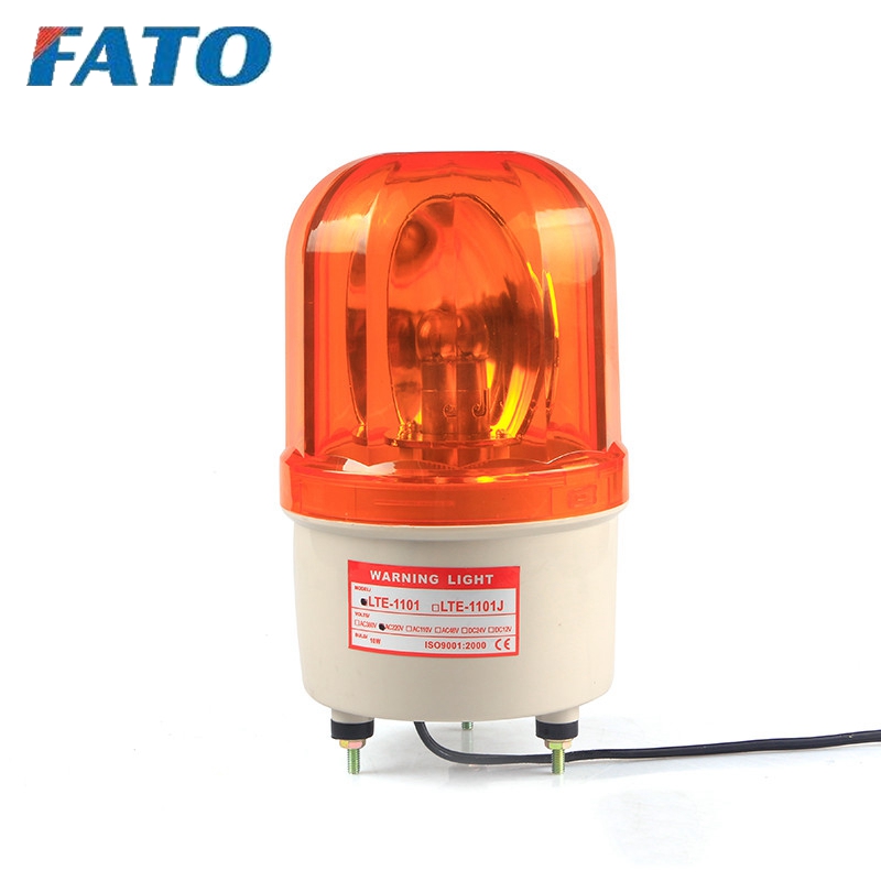 FATO LTE-1101 12V 24V 110V 220V вращающаяся Поворотная сигнальная лампа, ротатор маяк на солнечных батареях Авто Мигающий светильник