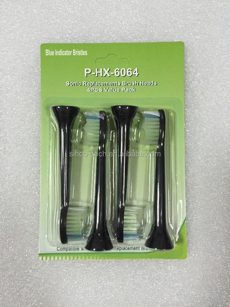 Сменная головка для электрической зубной щетки Philips P-HX6064 black