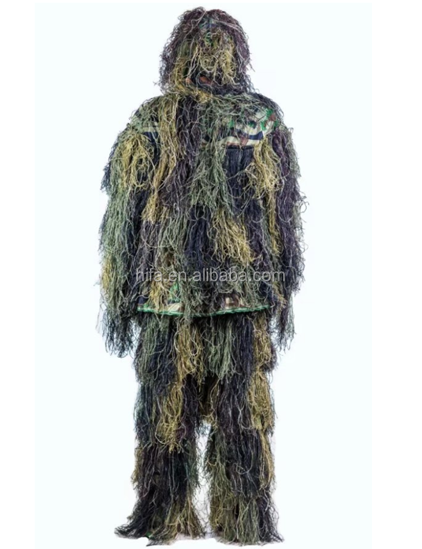 Bionic Ghillie костюмы камуфляжные Костюмы 3D Камуфляжный снайперский костюм для леса