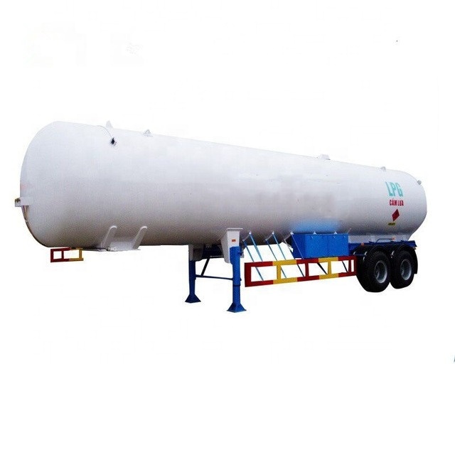56CBM lpg наземная загрузка трейлер, lpg танкер трейлер, тяжелый lpg грузовой трейлер