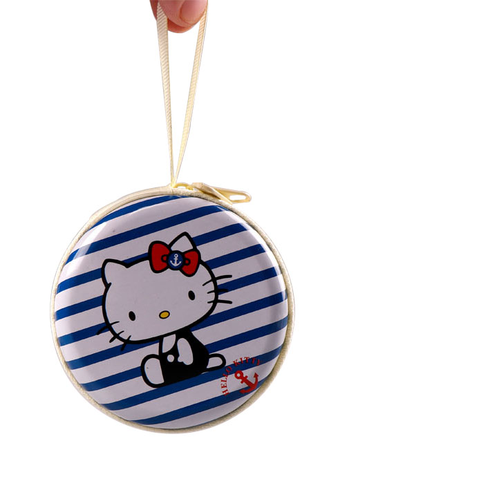 TOPSTHINK рисунок «Hello kitty» портмоне торт металлический круглый олово Монета Чехол для девочки