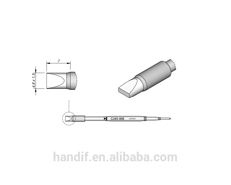 JBC точечной сварки головы зубило для паяльников C245-908