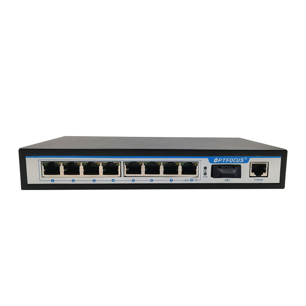 8 port 10g 80km 1550nm managed fiber optic switch router