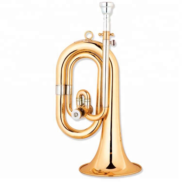 Желтая латунная лаковая отделка C key Bugle horn