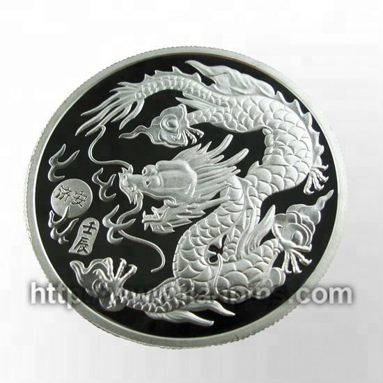 New Dragon Design High Quality Custom Silver Coin Promotional Collection of Ancient Coins Wholesale Old Coins Metal
