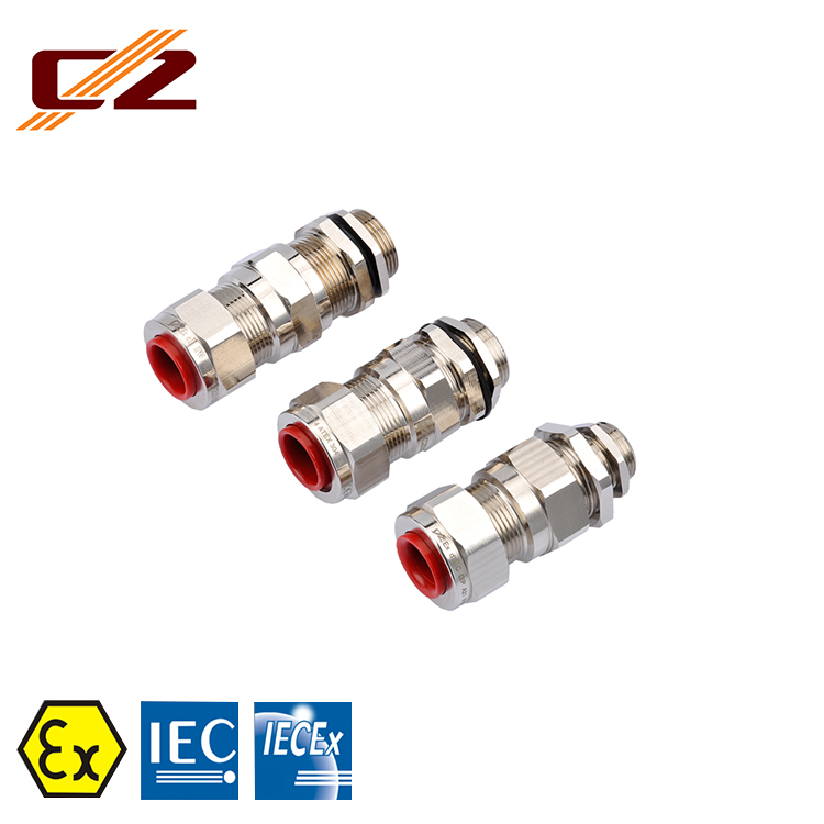IECEx И ATEX сертифицированные взрывозащищенные Ex e IP66 никелированные латунные кабельные втулки для проводов