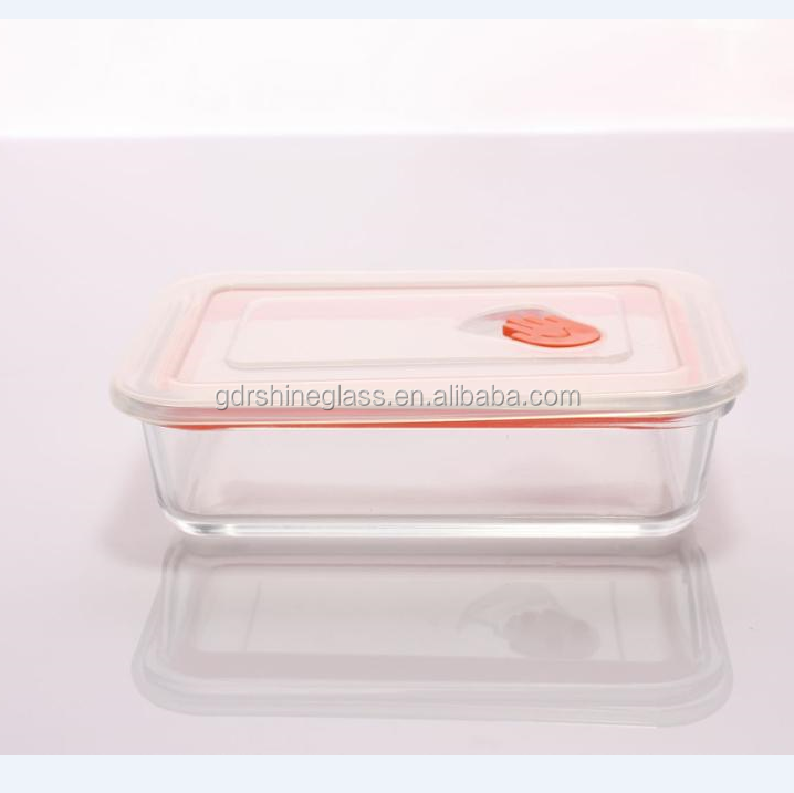 Borosilicate rectangular glass food container set, Oven And Microwave Safe, Food Grade lunch box