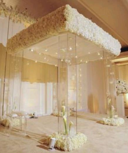 Прозрачный акриловый Chuppah Huppah и свадебный навес, акриловый свод