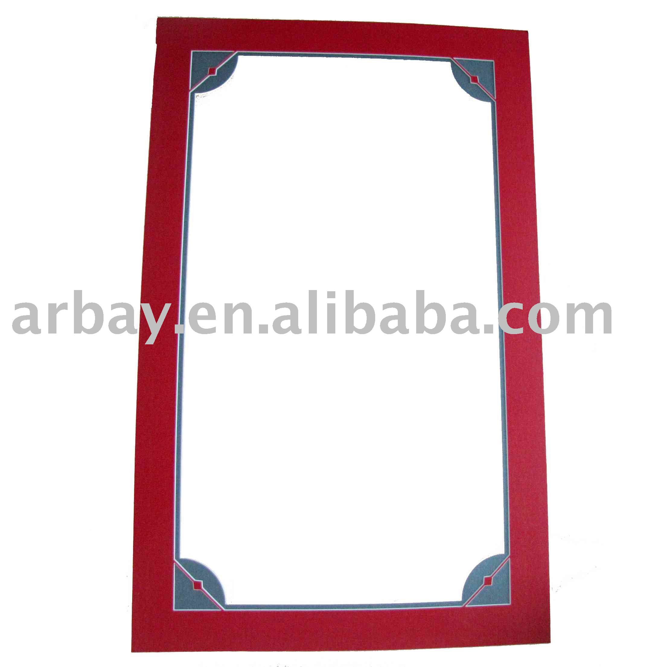 красный нарезанные matboard