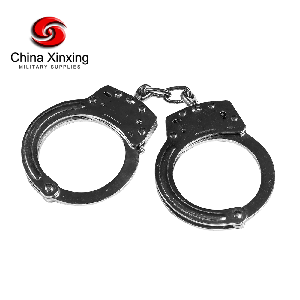 Синьсин углеродистая сталь полиции двойной блокировки правоохранительных органов серебряные наручники HL12