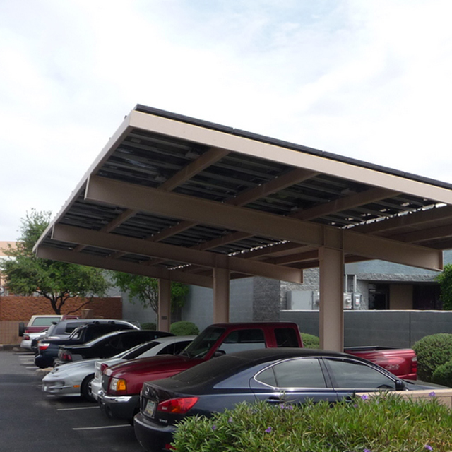 SolarBasedCarportShed, солнечный гараж, выдвижной гараж на солнечных батареях