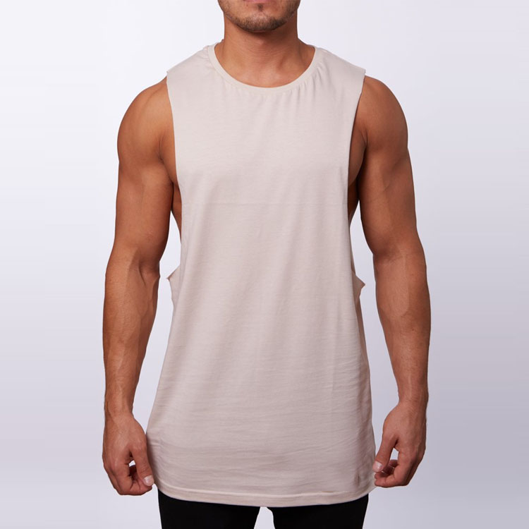 OEM Service Most Popular Blank Plain Muscle Fitness Men GYM Dropped Armhole Tank Tops For Men