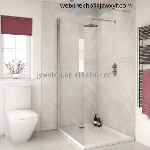Ширина 1,2м ПВХ стены облицовки Душ наборы для практические easy fit стиль
