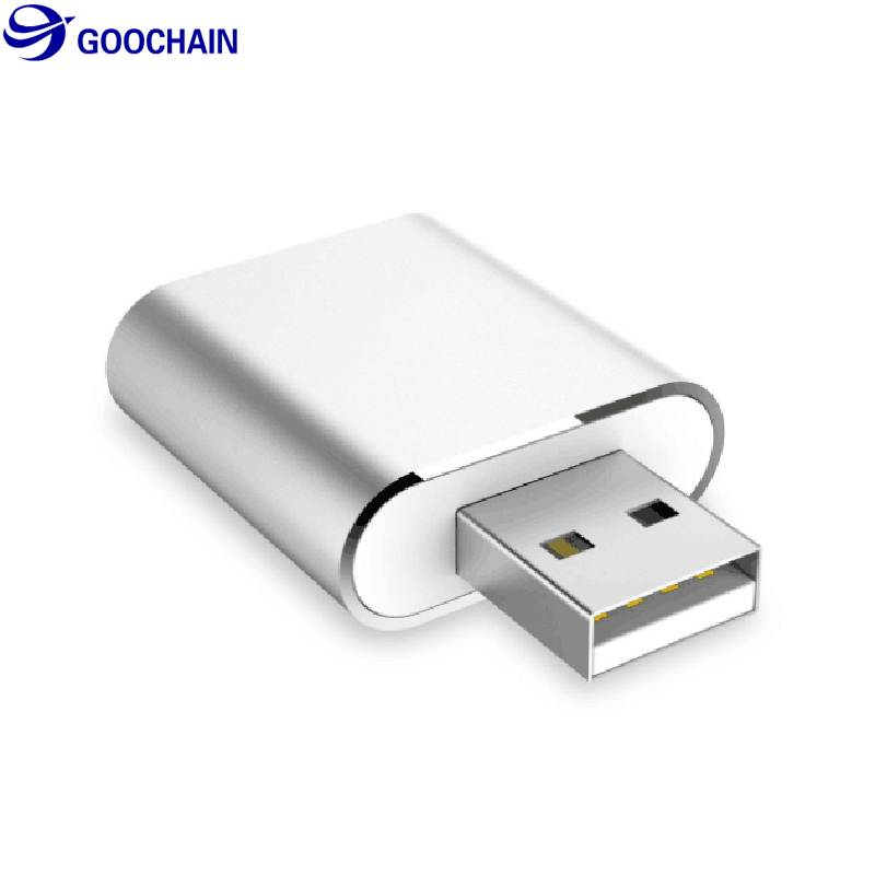 USB Audio Adapter Sound Card with Stereo Headphone/Speaker and Mono Microphone Jacks External Convertor for PC Laptop