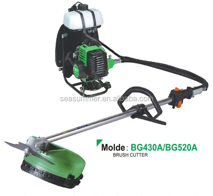43cc 52cc Gasoline Brush Cutter 2-Stroke Petrol Grass Trimmer 1.4KW Gas Grass Cutter CG430 CG520