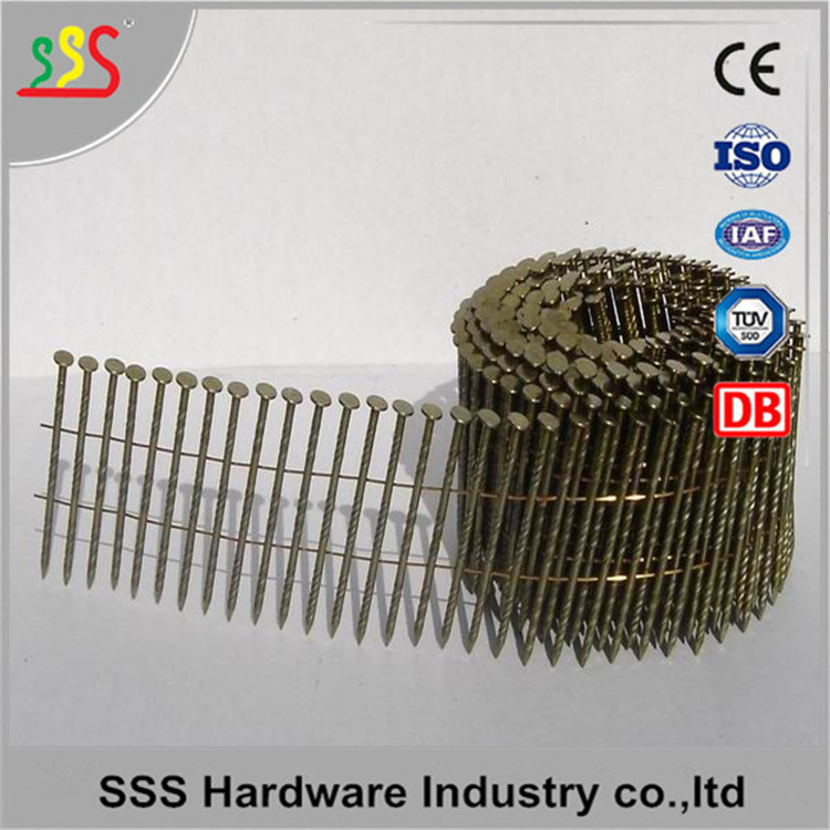2022 Screw shank coil nails for wooden pallet