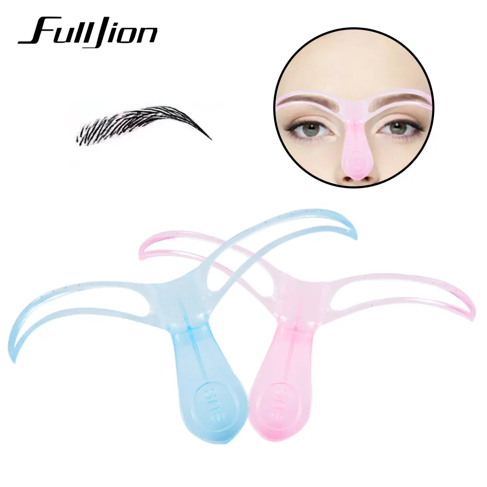 Fulljion Eyebrow Stencils Shaping Template Reusable Eyebrow Ruler